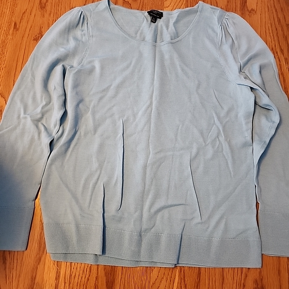 Talbots Light Blue Crew Neck Sweater